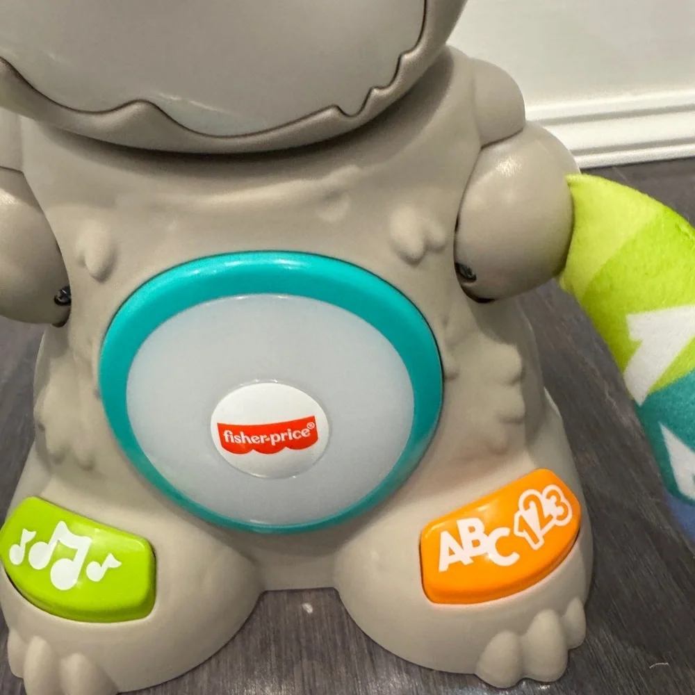 Fisher-Price Gray and Green Learning Sloth Linkimal Electronic Toy which Sings - Picture 5 of 7